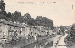 88-FONTENOY-LE-CHATEAU-RUE DU CANAL , ENTREE DE L'ECLUSE - Altri & Non Classificati