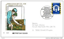 ALLEMAGNE Enveloppe Premier Jour First Day Cover SICHERHEIT UND GESUNDHEITSSCHUTZ ... - 1991-2000