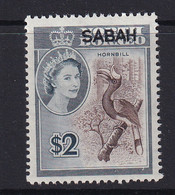 Malaya - Sabah: 1964/65   QE II - Pictorial 'Sabah' OVPT   SG421    $2    MH - Sabah