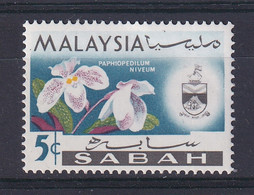 Malaya - Sabah: 1965/68   Flowers   SG426    5c    MNH - Sabah