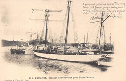 22-PAIMPOL- DEPART DES GRAVIERS POUR TERRE-NEUVE - Paimpol