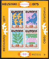 BULGARIA 1979 Co-operation In Europe Block MNH / **.   Michel Block 84 - Blocchi & Foglietti