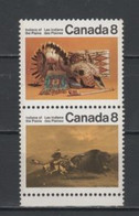 (S0182) CANADA, 1972 (Indians Of Canada). Complete Set. Mi ## 500-501 (pair). MNH** - Neufs