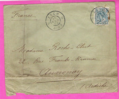 Pays-Bas Nederland Reine Wilhelmine 121/2 Cent. Bleu YT 54 Sur Lettre Belle Oblitération ESCH 1902 Bien Frappée - Covers & Documents