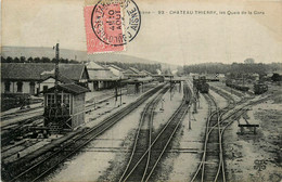 Château Thierry * Les Quais De La Gare * Ligne Chemin De Fer De L'aisne * Train - Chateau Thierry