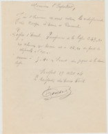 1904 BELFORT Essert Lettre Manuscrite Du Brigadier Des Eaux Et Forets à L'Inspecteur Coupe De Bois  Reperage Mesurage - Andere Pläne