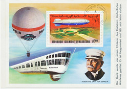 MAURITANIA 1978 ZEPPELIN MS On Superb Postcard - Mauritanie (1960-...)