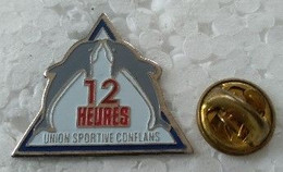 Pin's - Sports - Natation - 12 Heures - UNION SPORTIVE CONFLANS  - - Nuoto