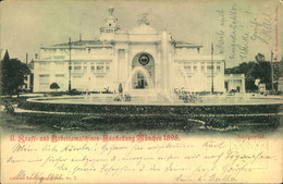 1898, Privatganzsachenkarte "Kraft- Und Arbeitsmaschinen-Ausstellung", München - Interi Postali