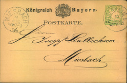 1878 (ca.), 3 Pfennig Ganzsachenkarte Mit Privatem Zudruck Der Firma "stahl" In Nürbger Ab ROSENHEIM - Enteros Postales