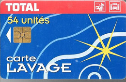 CARTE²-PUCE-GEMA--LAVAGE-TOTAL-54-UNITES-R° Bandeau Haut  ROUGE-TBE - Colada De Coche