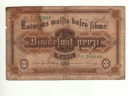 LATVIA  25 Rublis    P5h    1919  Letter    L - Lettonie