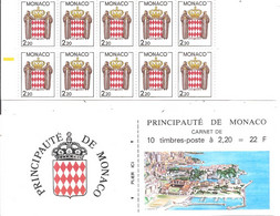 Monaco - Carnet N°1 - Serie Courante - Markenheftchen