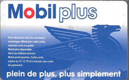 CARTE²-MAGNETIQUE-MOBILPLU S BLEU-31/12/95-V°Cadre Rouge-Grand PNEU Milieu-TB E - Autowäsche