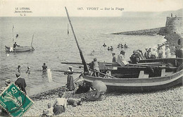 - Seine Maritime -ref-C153- Yport - Sur La Plage - Scène De Plage - - Yport