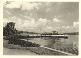 HORGEN Schiffsteg Mit Schiff Linth - Horgen