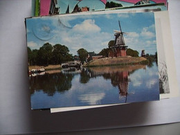 Nederland Holland Pays Bas Dokkum Met Molens, Bootjes En Brug - Dokkum