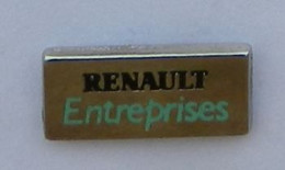 V147 Pin's Voiture Car RENAULT Entreprises Qualité Arthus Non Signé Achat Immédiat - Renault