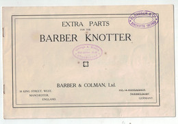 Barber Knotter - Manchester Dusseldorf George A. Mason Elsässer Kirchberg Berne - Máquinas