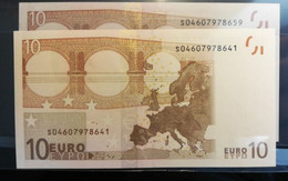 EUROPEAN CENTRAL BANK - ITALY S J005B4- P.2S – 1 X 10 EURO 2002 - Perfect UNC  -Signature Duisenberg - 10 Euro