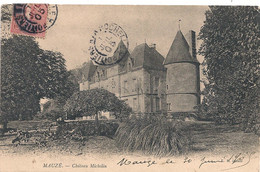 Cpa 79  Mauzé Chateau Michelin - Mauze Sur Le Mignon