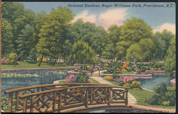 °°° 25378 - USA - RI - PROVIDENCE - ORIENTAL GARDENS , ROGER WILLIAMS PARK - 1959 With Stamps °°° - Providence
