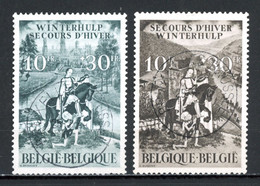 BE   639 - 640    Obl.   ---   Secours D'Hiver : St Martin  --  Belles Oblitérations Centrales Bruxelles  --  TTB - Used Stamps