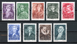 BE   661 - 669    Obl.   ---   Antituberculeux : Légendes  --  Belles Oblitérations Centrales Bruxelles  --  TTB - Used Stamps