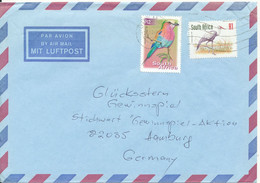 South Africa Air Mail Cover Sent To Germany 17-4-2002 BIRDS - Airmail