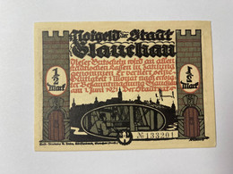 Allemagne Notgeld Glauchau 1/2 Mark - Collections