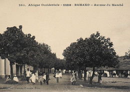 CPA - Afrique > Soudan > BAMAKO Avenue Du Marché - Collection FORTIER Photo Dakar - TBE - Soudan