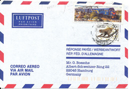 South Africa Air Mail Cover Sent To Germany 10-3-1998 - Luchtpost