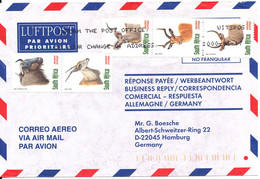 South Africa Air Mail Cover Sent To Germany 17-1-2000 ANIMALS - Posta Aerea