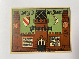 Allemagne Notgeld Glauchau 50 Pfennig - Collections