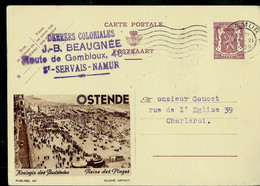 Publibel Obl. N° 421 ( OSTENDE  - Reine Des Plages ) Obl.  Namur  23/06/1939 - Publibels