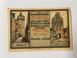 Allemagne Notgeld Gransee 50 Pfennig - Collections