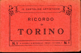 Ricordo Di Torino Gavinelli In Borgarello Quaderno Completo Con 12 Cartoline - Verzamelingen