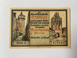 Allemagne Notgeld Gransee 25 Pfennig - Collections