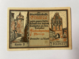 Allemagne Notgeld Gransee 25 Pfennig - Collections
