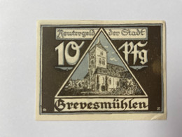 Allemagne Notgeld Grevesmuhlen 10 Pfennig - Collections