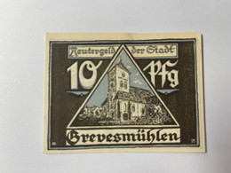 Allemagne Notgeld Grevesmuhlen 10 Pfennig - Collections