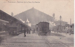 MARSEILLE          INTERIEUR DE LA GARE ST CHARLES.   TRAINS - The Canebière, City Centre