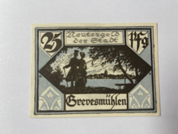 Allemagne Notgeld Grevesmuhlen 25 Pfennig - Collections