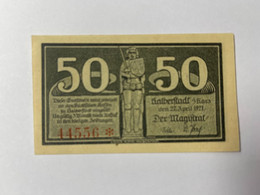 Allemagne Notgeld Halberstadt 50 Pfennig - Collections