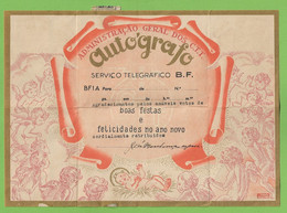 História Postal - Filatelia - Telegrama - Natal - Christmas - Noel - Telegram - Philately - Timbres - Stamps - Portugal - Cartas & Documentos