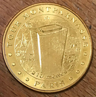 75015 PARIS TOUR MONTPARNASSE MDP 2015 MÉDAILLE SOUVENIR MONNAIE DE PARIS JETON TOURISTIQUE MEDALS COINS TOKENS - 2015