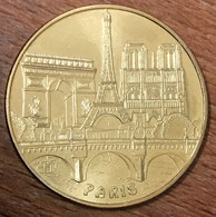 75015 PARIS 5 MONUMENTS TOUR EIFFEL MDP 2013 MÉDAILLE SOUVENIR MONNAIE DE PARIS JETON TOURISTIQUE MEDALS COINS TOKENS - 2013