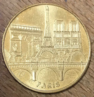 75015 PARIS 5 MONUMENTS TOUR EIFFEL MDP 2006 MÉDAILLE SOUVENIR MONNAIE DE PARIS JETON TOURISTIQUE MEDALS COINS TOKENS - 2006