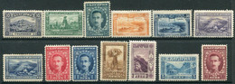 BULGARIA 1921-23 Definitive: Views And Emperor MH / *.  Michel 156-66, 176-77 - Unused Stamps