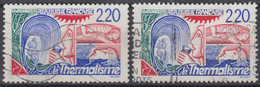 FRANCE : THERMALISME N° 2556b VARIETE AUX DOIGTS COUPES OBLITERE - A VOIR - Used Stamps